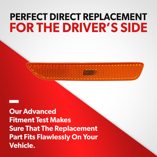 For 10-14 Ford Mustang Front Side Marker Signal Parking Light Lamp Driver Side (driver_side)