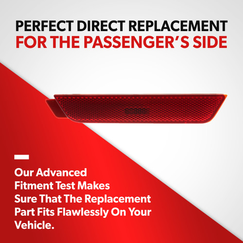 For 10-15 Chevy Camaro Coupe Convertible Bumper Reflector Light Lamp Passenger (passenger_side)