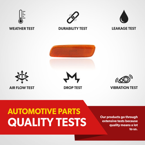 For Lexus GS IS Scion xA Toyota Prius Side Marker Light With Bulb Driver Side (certified / replacement)