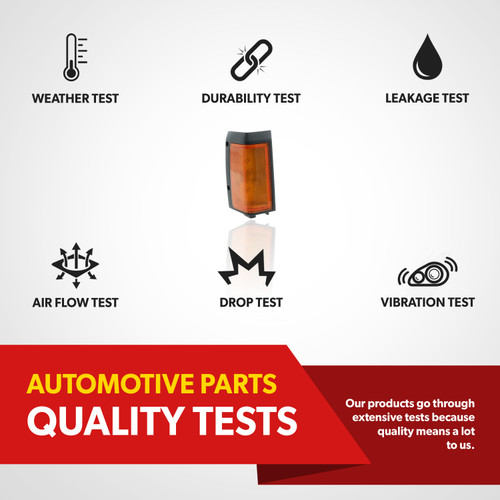 For 86-87 Nissan D21 Pickup Base E SE XE Corner Light Turn Signal Passenger Side (certified / replacement)