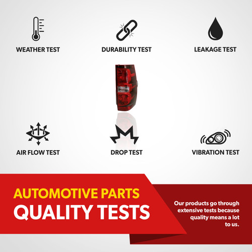 For 07-14 Chevrolet Chevrolet Tahoe Suburban Tail Light Assembly Passenger Side (certified / replacement)