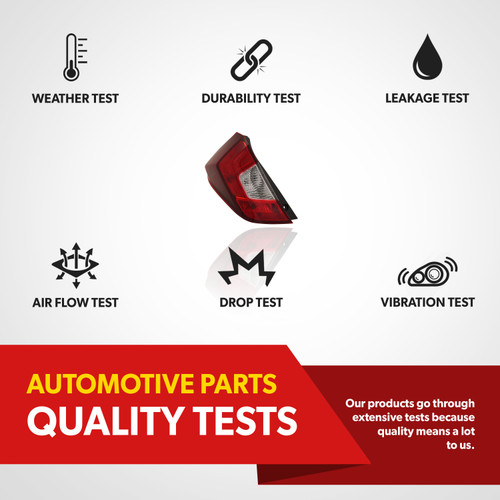 For 2015-2020 Honda Fit Hatchback Tail Light With New Bulb Outer Driver Side (replacement)