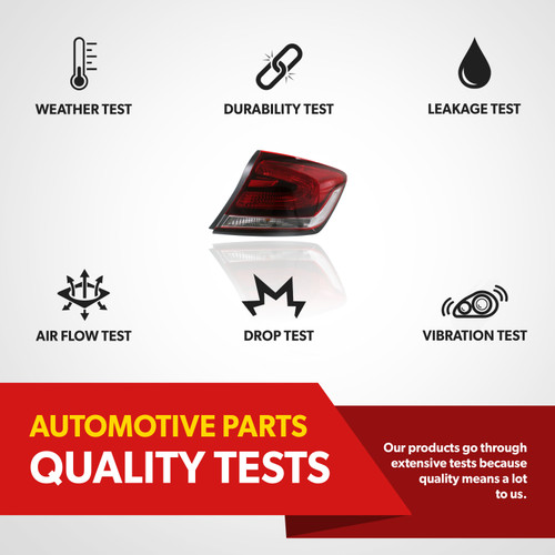 For 2013 14 15 Honda Civic Tail Light Lamp Assembly With New Bulb Passenger Side (certified / replacement)