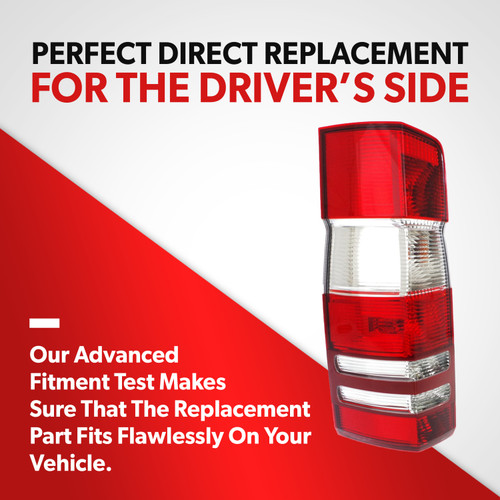 For 2010-2018 Mercedes-Benz Sprinter 2500 3500 Tail Light Assembly Driver Side (driver_side / replacement)