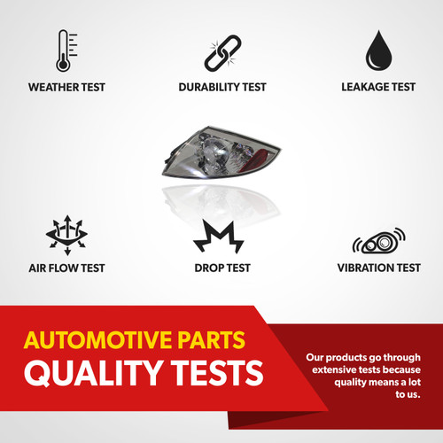 For 2006-2012 Mitsubishi Eclipse Tail Light Assembly With Bulb Passenger Side (replacement)