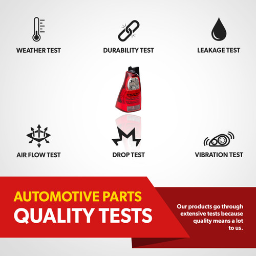 For 2006 2007 2008 2009 Toyota 4Runner Tail Light Assembly Rear Driver Side (certified / replacement)