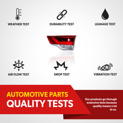 For 2017 18 19 Toyota Highlander Tail Light Assembly With Bulb Passenger Side (certified / replacement)