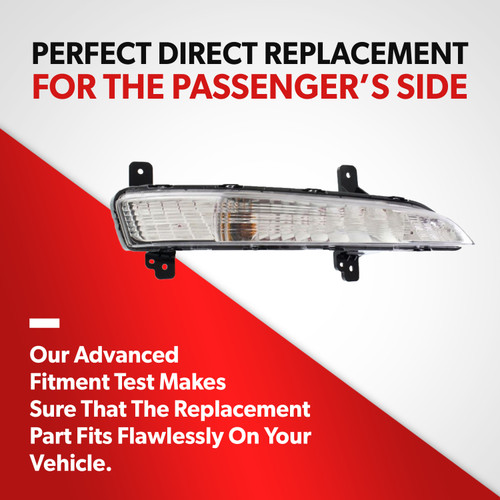 For 13-17 Chevrolet Traverse Turn Signal Light Assembly With Bulb Passenger Side (passenger_side)