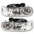 Halogen Projector Chrome Headlight Pair For Chevrolet Silverado Suburban Tahoe (certified / replacement)