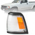 For 1992-1995 Toyota Base Pickup Park Signal Lights With Black Trim Driver Side (replacement)