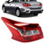 For 2016-2019 Nissan Sentra Tail Light Outer Red Lens CAPA Certified Driver Side