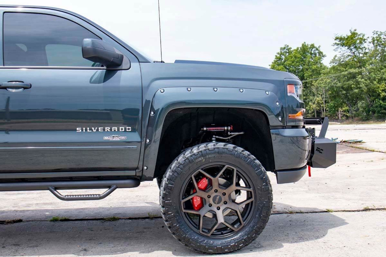 7 Inch Stamped Steel LCA Lift Kit | Forged UCA | Bracket | Chevy/GMC 1500  (16-18)