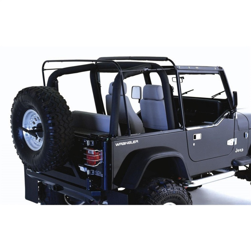 Rampage 1987-1995 Jeep Wrangler(YJ) Soft Top Hardware - Black  