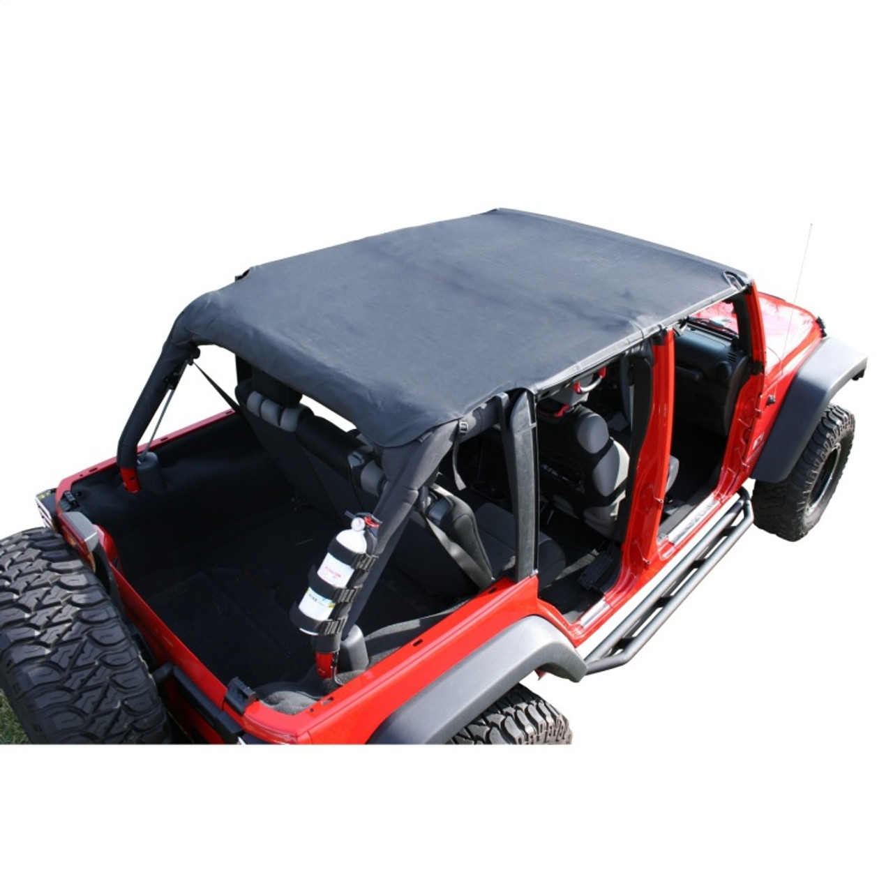 Rugged Ridge 07-09 Jeep Wrangler Unlimited JK Black Island Pocket Topper -  Down East Offroad