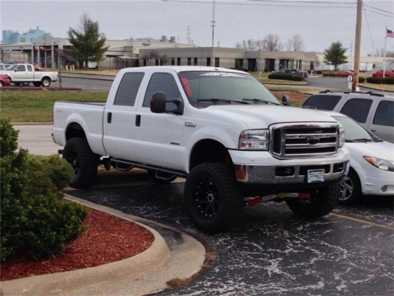 N-Fab Nerf Step 99-16 Ford F-250/350 Super Duty Crew Cab - Gloss Black - Cab  Length - 3in - Down East Offroad