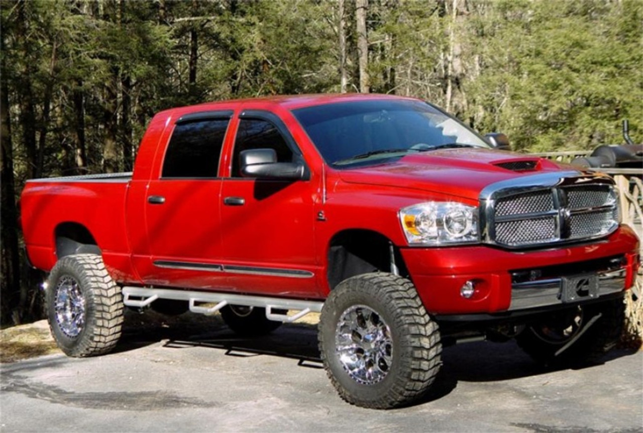 N-Fab Nerf Step 06-09 Dodge Ram 1500/2500/3500 Mega Cab 6.4ft Bed - Gloss  Black - Bed Access - 3in - Down East Offroad
