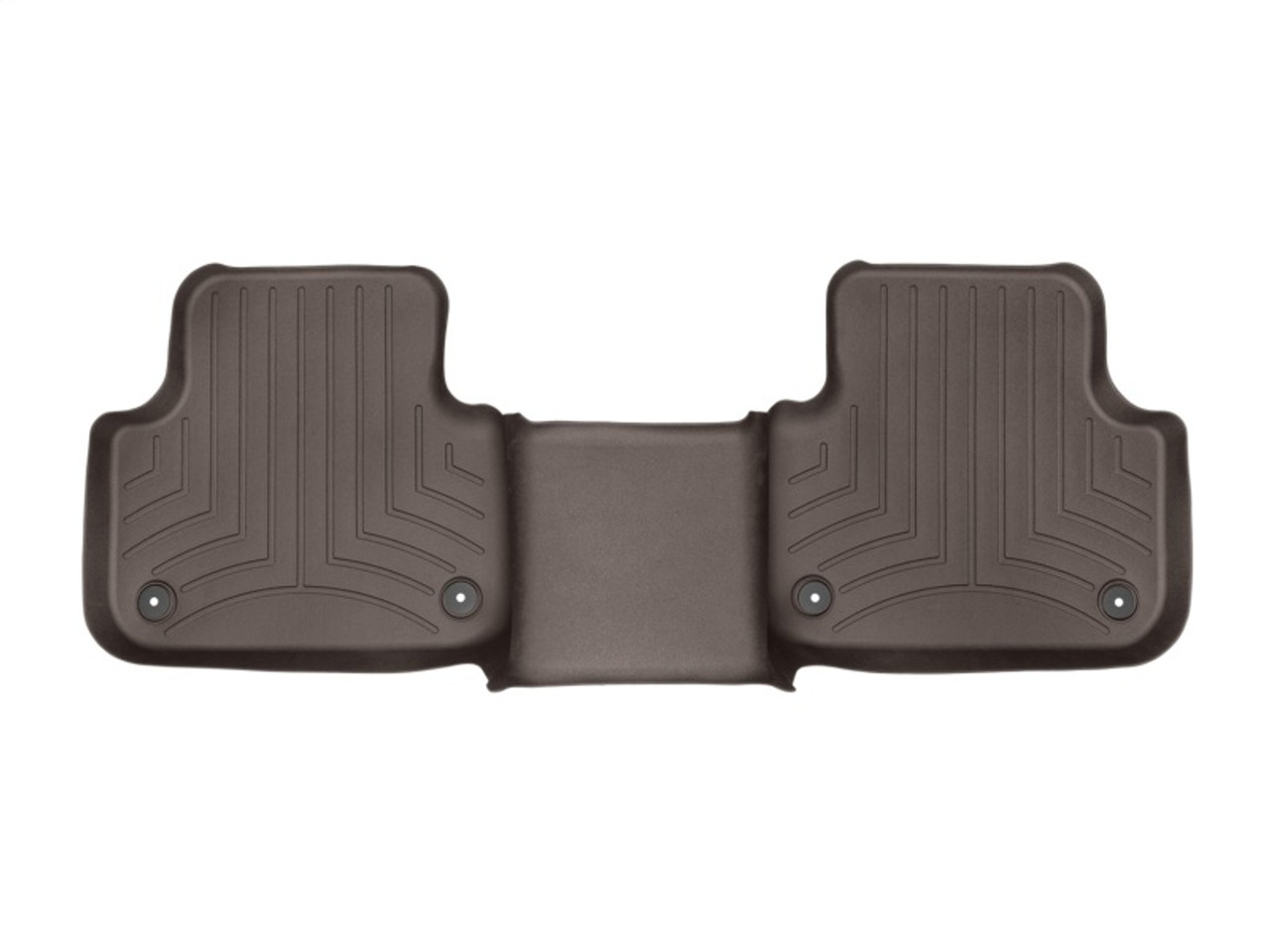 WeatherTech 2017+ Audi Q7 Rear FloorLiner - Cocoa 478872 - Down 