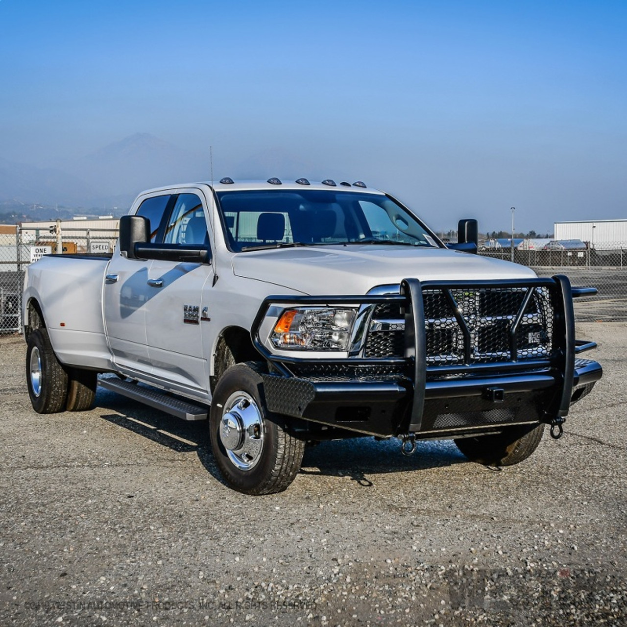 Westin Grate Steps Running Boards 83 in Textured Black Down East