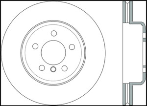 StopTech 2011-2013 BMW 535i / 2012-2016 BMW 640i Slotted & Drilled Front Left Brake Rotor