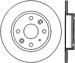 StopTech 90-93 Mazda Miata Sportstop Cryo Drilled & Slotted Rotor - Rear Left