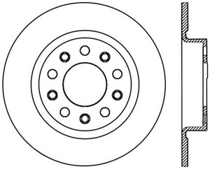 StopTech 2013-2014 Dodge Dart Slotted & Drilled Left Rear Rotor