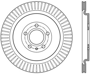StopTech Premium High Carbon 13-14 Ford Mustang/Shelby GT500 Right Rear Disc Slotted Brake Rotor