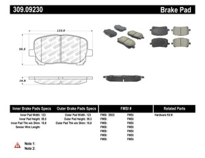 StopTech Performance Brake Pads 309.09230