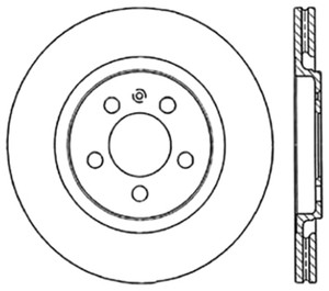 StopTech Drilled Sport Brake Rotor 128.33034R