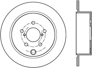StopTech Slotted & Drilled Sport Brake Rotor 127.47033R