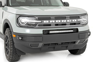 LED Light | Bumper Mount | 20" Black Single Row | White DRL | Ford Bronco Sport (21-22) LED Light | Bumper Mount | 20" Black Single Row | White DRL | Ford Bronco Sport (21-22)