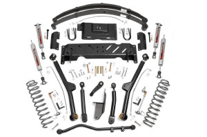 4.5 Inch Lift Kit | Long Arm | RR Leafs | NP242 | Jeep Cherokee XJ (84-01)