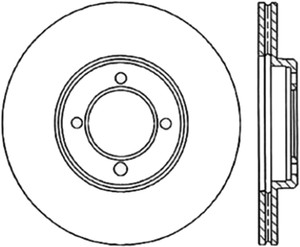 StopTech Slotted & Drilled Sport Brake Rotor 127.44027L