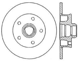 StopTech Slotted & Drilled Sport Brake Rotor 127.33035R