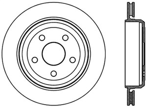 StopTech Slotted Sport Brake Rotor 11-17 Jeep Grand Cherokee (Excludes SRT8) 126.58007SL