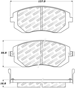 StopTech Street Select Brake Pads - Front/Rear 305.09290