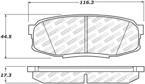StopTech Street Select Brake Pads - Front 305.13040