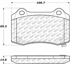 StopTech Street Select Brake Pads - Front 305.10530