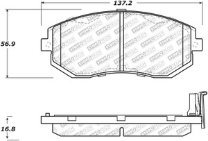 StopTech Street Select Brake Pads - Front 305.15390