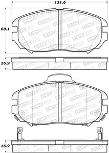 StopTech Street Brake Pads 308.11251