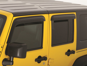 Rampage 2007-2018 Jeep Wrangler(JK) Unlimited Ventvisor - Smoke