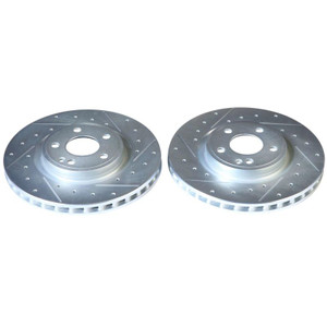 Power Stop 17-19 Infiniti QX30 Front Evolution Drilled & Slotted Rotors - Pair Power Stop 17-19 Infiniti QX30 Front Evolution Drilled & Slotted Rotors - Pair