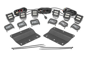 TRIPLE LED FOG LIGHT KIT FORD BRONCO (2021-2022) Black Series w/ Flood Beam TRIPLE LED FOG LIGHT KIT FORD BRONCO (2021-2022) Black Series w/ Flood Beam