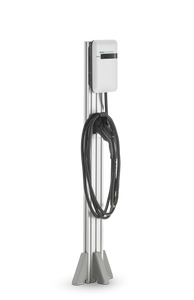 EvoCharge EVSE + No Cable Mgmt - Single Port Pedestal w/ 18ft Cable