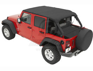 Header Bikini Top; Safari-style Black Diamond Jeep 07-09 Wrangler Unlimited; Safari (extended length); requires 51243-01 channel; Header Bikini Top; Safari-style Black Diamond Jeep 07-09 Wrangler Unlimited; Safari (extended length); requires 51243-01 channel;