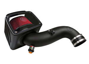 Cold Air Intake For 07-10 Chevrolet Silverado GMC Sierra V8-6.6L LMM Duramax Cotton Cleanable Red S B Cold Air Intake For 07-10 Chevrolet Silverado GMC Sierra V8-6.6L LMM Duramax Cotton Cleanable Red S B