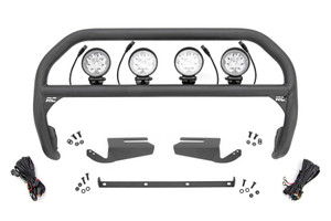 Nudge Bar | 4 Inch Round Led (x4) | OE Modular Steel | Ford Bronco 4WD (2021-2022) Nudge Bar | 4 Inch Round Led (x4) | OE Modular Steel | Ford Bronco 4WD (2021-2022)