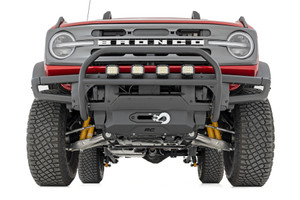 Nudge Bar | 20 Inch Chrome Single Row LED | OE Modular Steel | Ford Bronco 4WD (21-22) Nudge Bar | 20 Inch Chrome Single Row LED | OE Modular Steel | Ford Bronco 4WD (21-22)