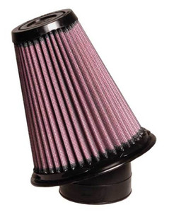 K&N Rubber Round Tapered Angled Air Filter 2.5in Flng ID 5.25in Bs OD 2.5in Tp OD 5.75in H