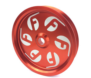 Fleece Performance Dodge Cummins Dual Pump Pulley (for use with FPE dual pump bracket) Red
