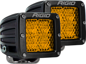 Rigid Industries D-Series - Diffused Rear Facing High/Low - Amber - Pair